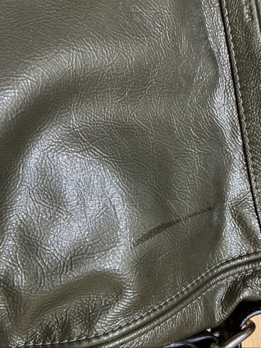 Coach Olive Green Leather Shoulder Bag - Picture 4 of 5